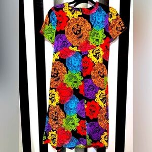 Hand Made Vintage Sugar Skull Day Of The Dead Dress Size XS Small OOAK 0/2